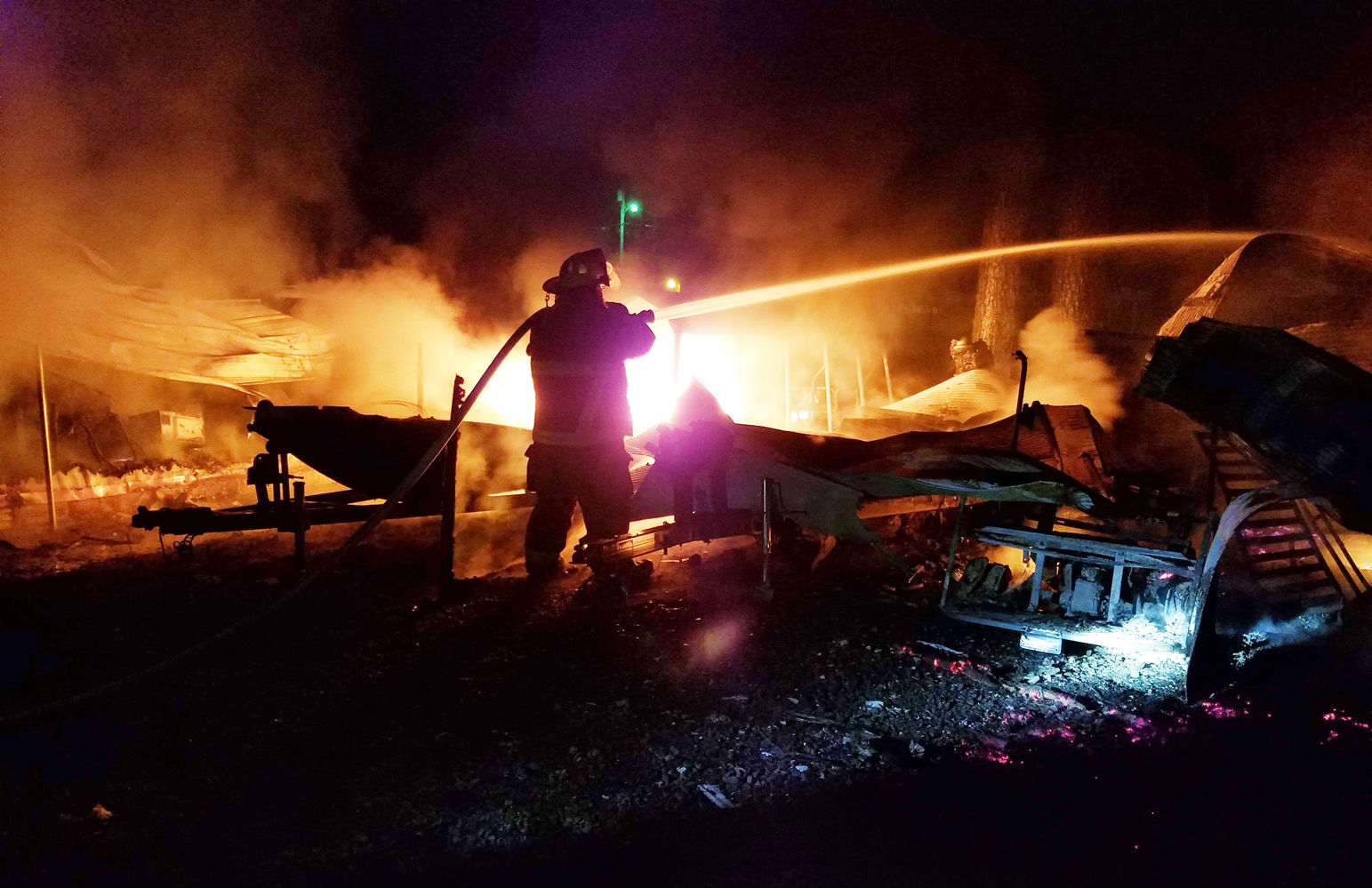 Battling Buchanan Resort blaze